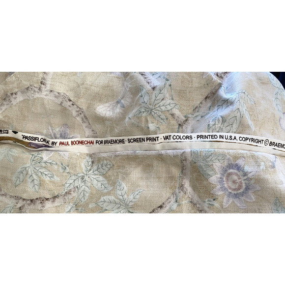 Custom Made Duvet Cover Vintage Designer Botanical Fabric 96x98 Floral/Monkeys2 - Picture 9 of 12